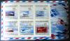 Samoloty, znaczki na znaczkach - Gwinea city czysty
