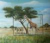 Zwierzta - Liberia czysty znaczek z bloku