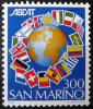SAN MARINO - Wystawa Ascat, flagi czysty