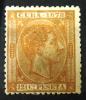 CUBA - Krl Alfons XII 12 1/2 cent peseta czysty lady podlepek