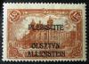 OLSZTYN - Niemieckie znaczki obiegowe z nadrukiem typograficznym wykonanym w Pastwowej Drukarni w Berlinie czysty lady podlepek