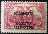 OLSZTYN - Niemieckie znaczki obiegowe z nadrukiem typograficznym wykonanym w Pastwowej Drukarni w Berlinie z Gwarancj Schmutza czysty lady podlepek