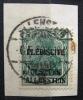 OLSZTYN - Niemieckie znaczki obiegowe z nadrukiem typograficznym wykonanym w Pastwowej Drukarni w Berlinie kasowany na wycinku