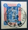 KWIDZYN - Wydanie obiegowe jak znaczki 1-14 tak zwane II wydanie mediolaskie kasowany na wycinku