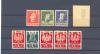 5 znaczkw oraz 3 znaczki nowodruki pierwszej serii 