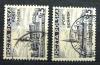 Polskie znaczki opaty 294, 296, 284 II (rys 28,6 x 22,2 mm) z nadrukiem typograficznym kasowany zdjcie pogldowe