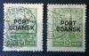 Nadruk typograficzny picioma formami na polskich znaczkach opaty 208-211 gwarancja Schmutz kasowany zdjcie pogldowe