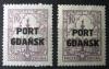 Nadruk typograficzny picioma formami na polskich znaczkach opaty 208-211 czysty lady podlepek bez kleju zdjcie pogldowe