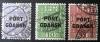 Polskie znaczki opaty 251-253 z nadrukiem typograficznym znaczek numer 24 gwarancja Ryblewski kasowane