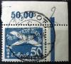 Wydanie na przesyki lotnicze typograficznie drukarni pocztowej w Gdasku z oznaczeniem marginesowym kasowany