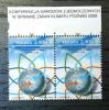 Konferencja Narodw Zjednoczonych w sprawie zmian klimatu - Pozna 2008 z grnym napisem z arkusza czyste